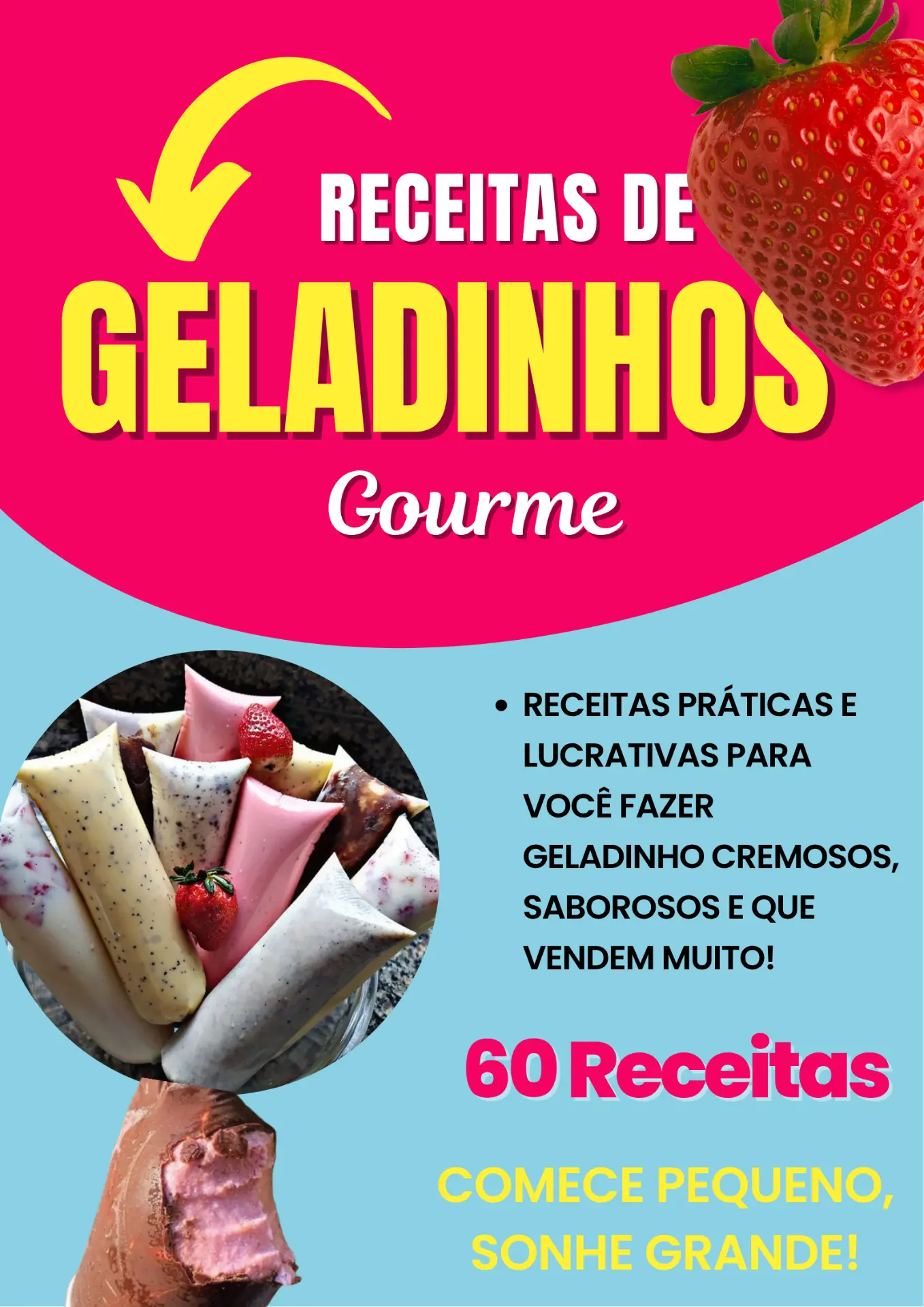 Capa do ebook Receitas de Gelados Gourmet
