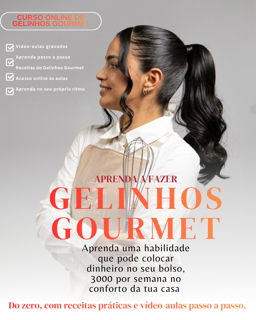 Curso com aulas gravadas de Gelinhos Gourmet