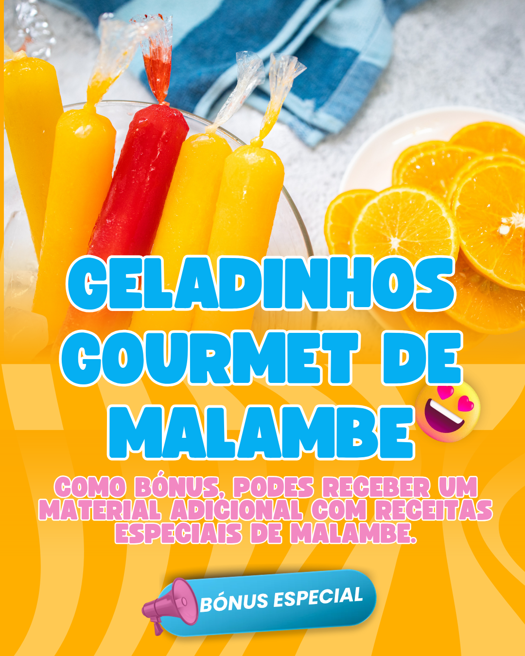 Capa do bónus Ebook de Geladinhos Gourmet de Malambe